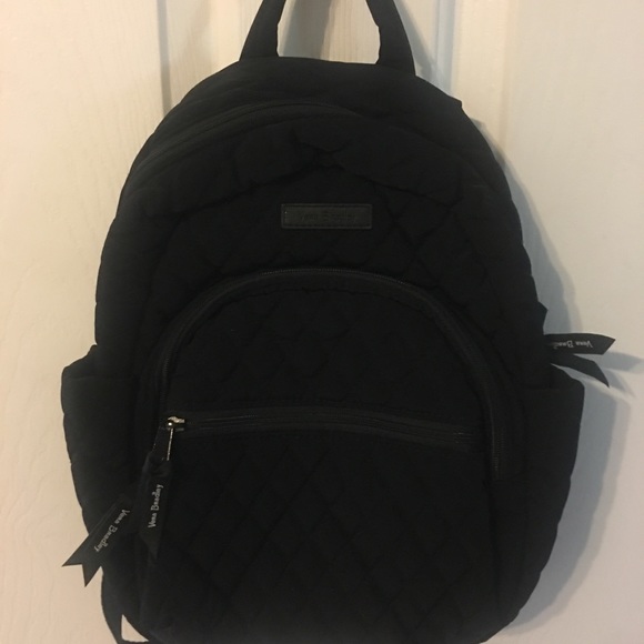 Vera Bradley Black Quilted Small Backpack
